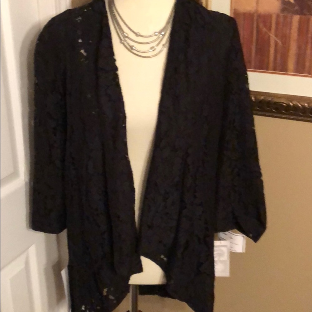 Alberto Makali Lg black lace jacket - Gorgeous!!